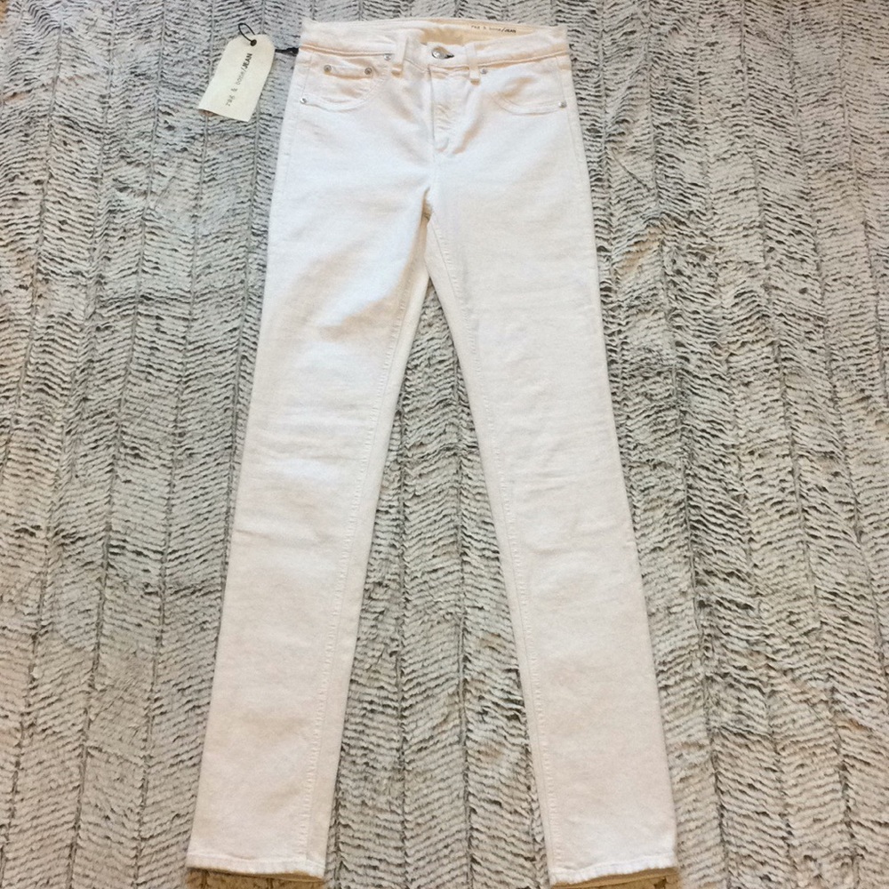 Rag & bone Blanc high rise skinny jeans - Picture 1 of 8
